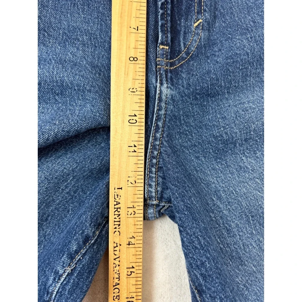 ana Jeans 14 Blue Denim Medium Wash High Rise Wide Leg NWT - Picture 7 of 9